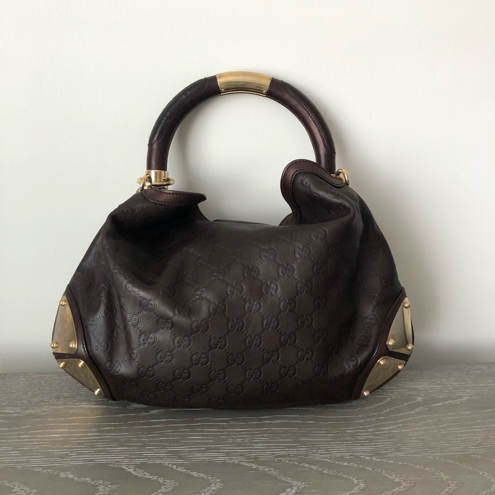 AUTHENTIC Gucci Guccisima Medium Indy Top Handle - Picture 2 of 8